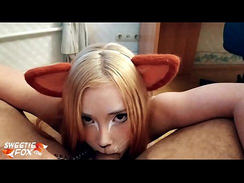 ❤️ Kitsune waxay liqaysaa dick oo afkeeda ku dhufatey ❤❌ Galmo